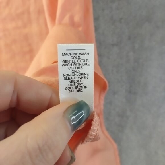 Cato Womens Sleeveless Lace Trim Tank Top L Peach Blush Romantic Boho‎ Textured - Picture 7 of 9